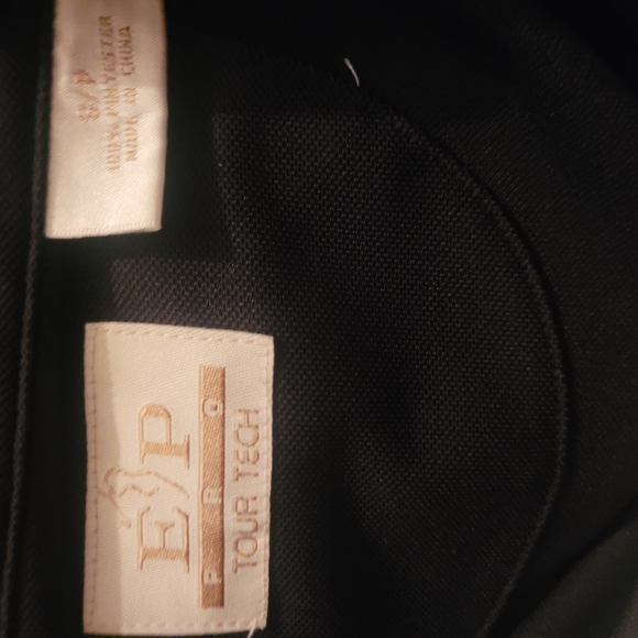 Women's Black Sleeveless Polo Top With White Trim S - Picture 6 of 6